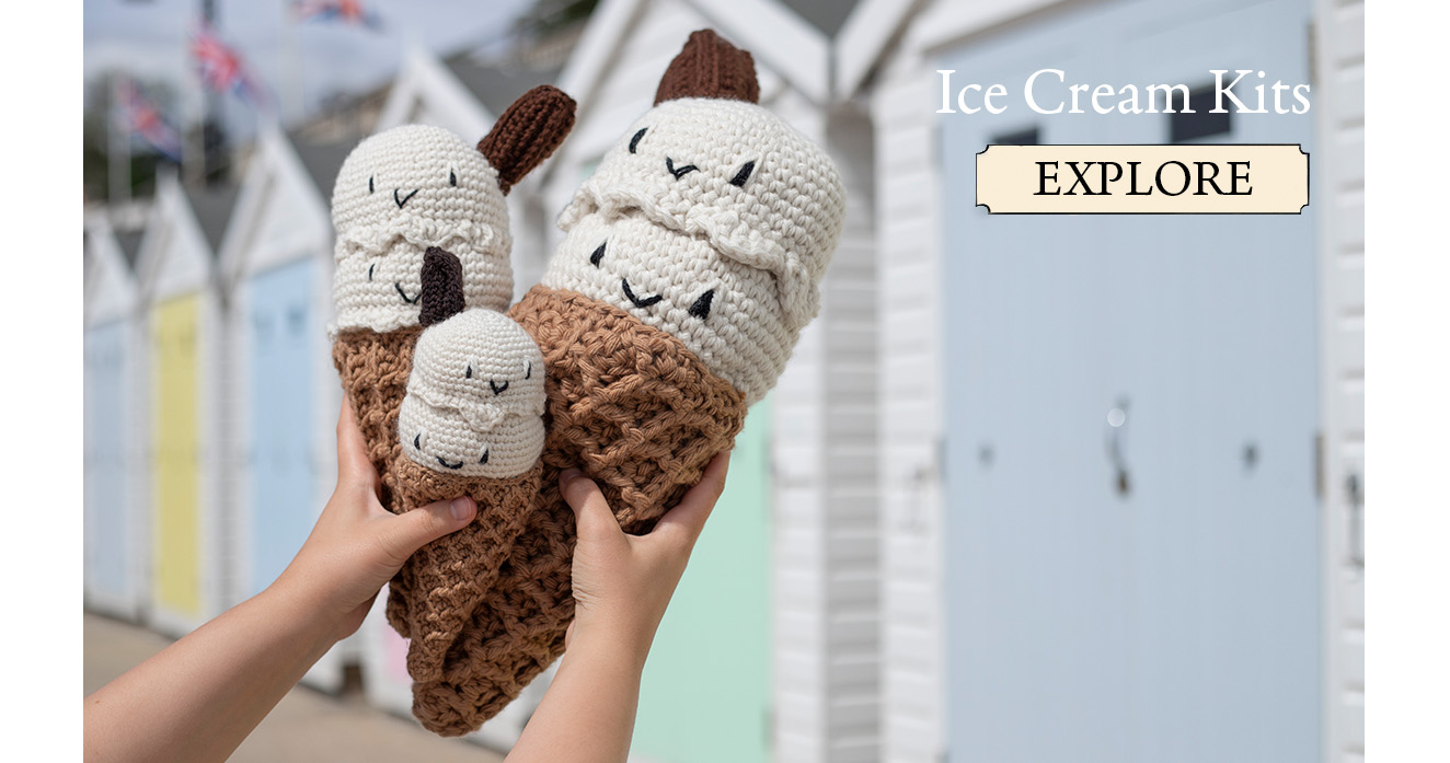 Ice Cream gourmet crochet kits toft crochet